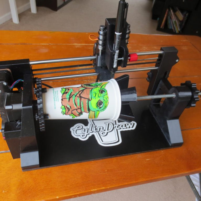 Plot designs onto cups with CylinDraw