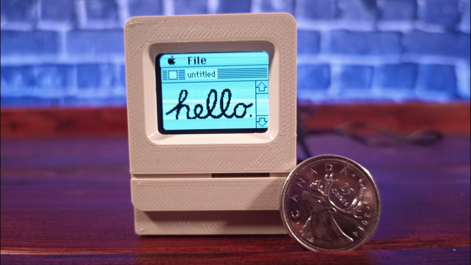 Mini Macintosh Classic Keeps Track of YouTube Subscribers