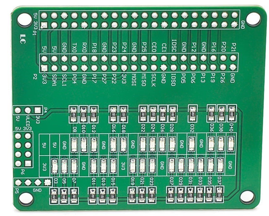 Raspberry Pi LED GPIO Test Board from PMD Way with free delivery