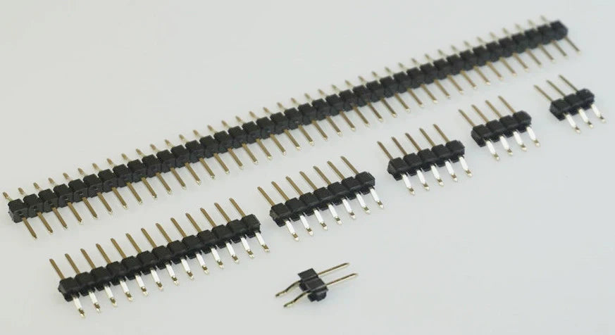 Break-away SMT SMD Male Right Angle Header Pins - 5 Pack from PMD Way with free delivery