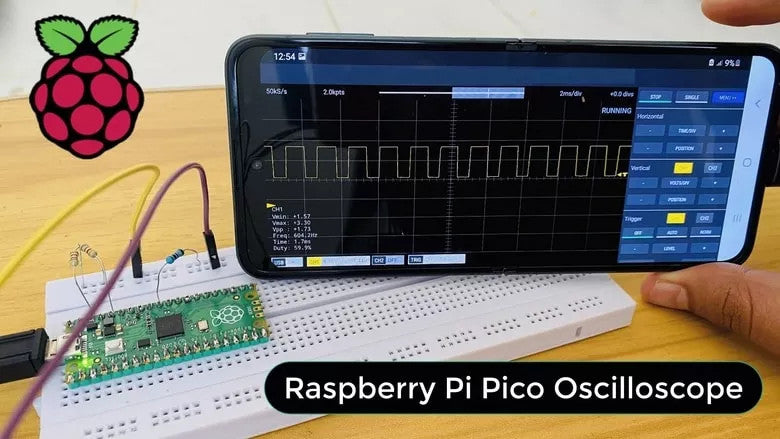 Raspberry Pi Pico Powers Oscilloscope with Smartphone Interface