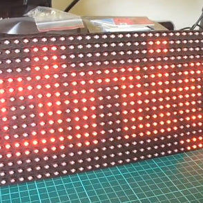 Build an Arduino-powered scrolling text clock