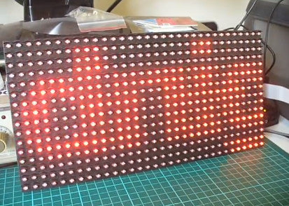 Build an Arduino-powered scrolling text clock