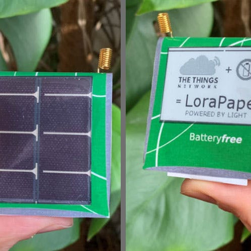 LoraPaper Is a Connected ePaper Device That Runs Entirely on Light