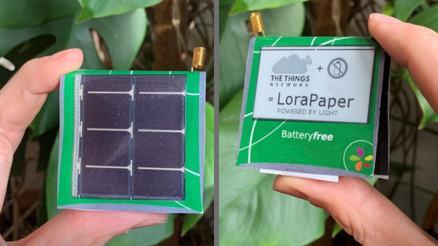 LoraPaper Is a Connected ePaper Device That Runs Entirely on Light