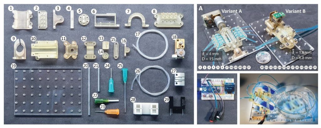 This 3D-printed, Arduino-controlled kit makes microfluidic pumps more accessible