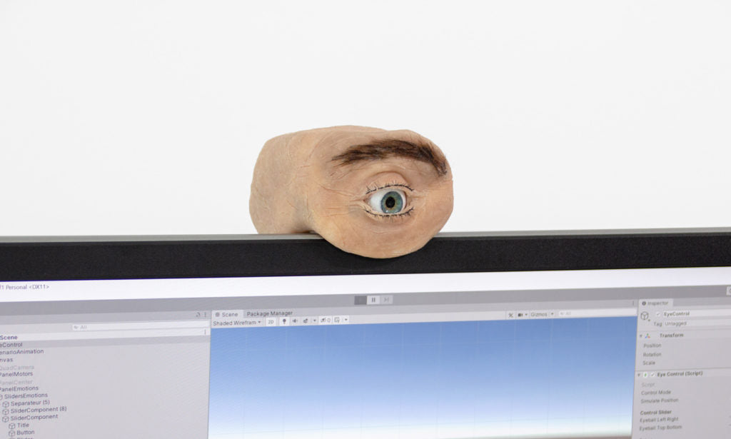 Eyecam is a creepy webcam shaped like a human eye