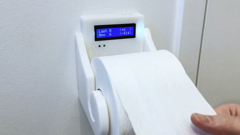 Track toilet paper usage with a connected Roll Holder