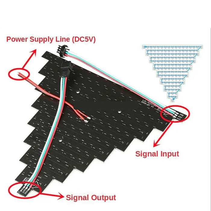 Triangle 144 LED WS2812B RGB LED Panels from PMD Way with free delivery