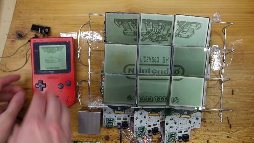 Now You're Playing with Multiscreen Game Boy Power — 9 of Them!