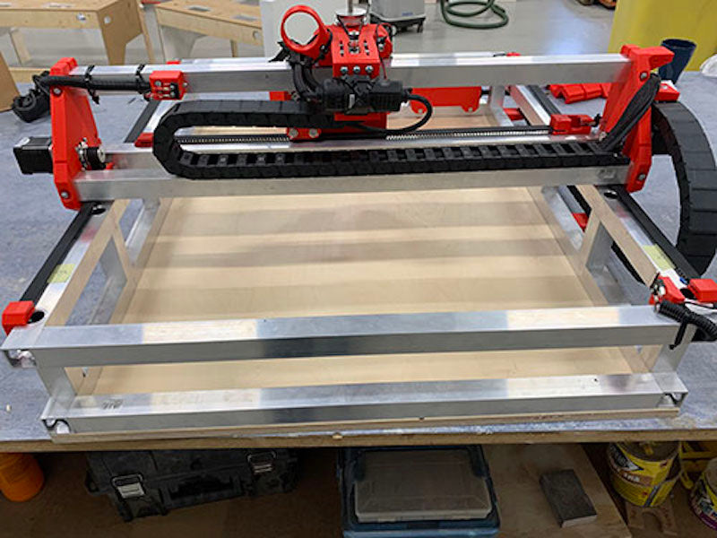 Learn how to build your own massive 3D-printed CNC router