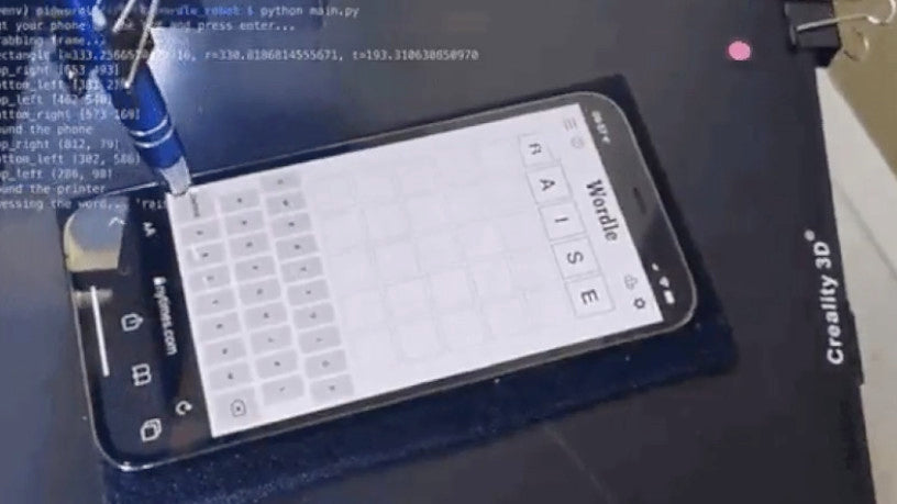 This 3D Printer Plays Wordle Better Than You Can