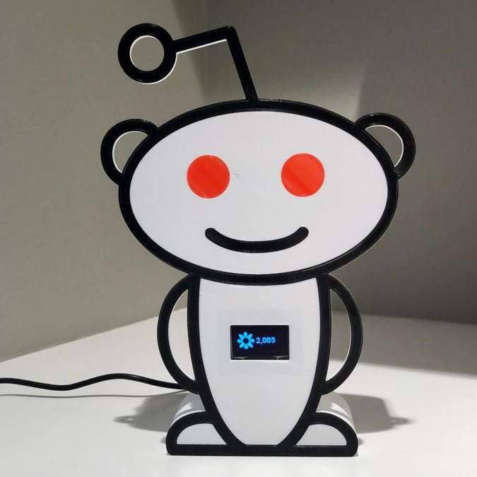 Reddit karma counter with Raspberry Pi