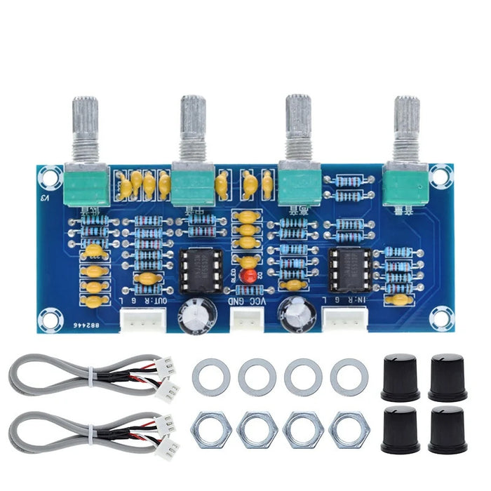NE5532 Preamplifier Amplifier OP-AMP HIFI Volume EQ Tone Control - Foto 8