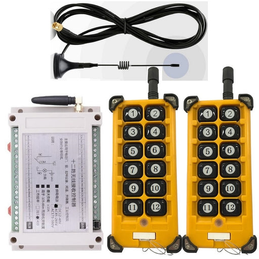 Twelve Channel Industrial Wireless DC Relay System - Long Range from PMD Way with free delivery
