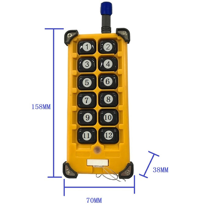 Twelve Channel Industrial Wireless AC Relay System - Long Range from PMD Way with free delivery