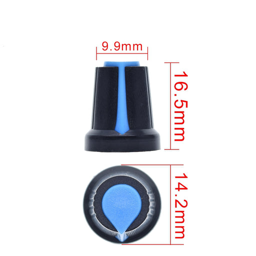 Five Colors of 15x17mm Plastic Knobs - 25 Pack from PMD Way with free delivery