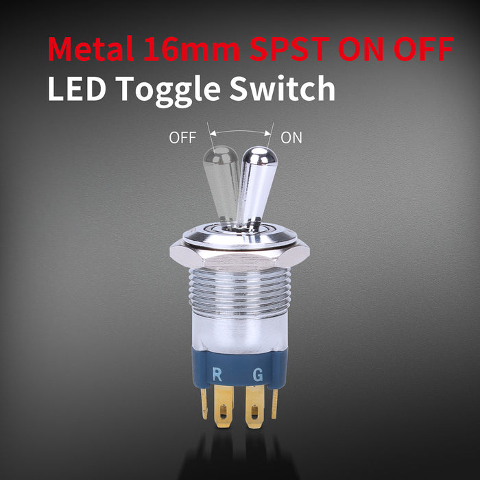 16mm Toggle Switch IP67 with RGB LED from PMD Way with free delivery