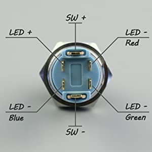 16mm Toggle Switch IP67 with RGB LED from PMD Way with free delivery