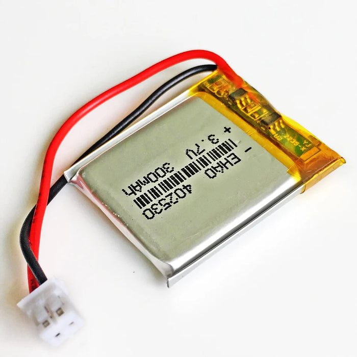 Lithium Ion Polymer Battery - 3.7v 300mAh 402530 5 pack from PMD Way with free delivery