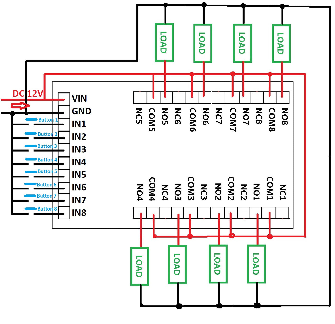 8 Channel Relay Board for Arduino Pro Mini-compatible — PMD Way