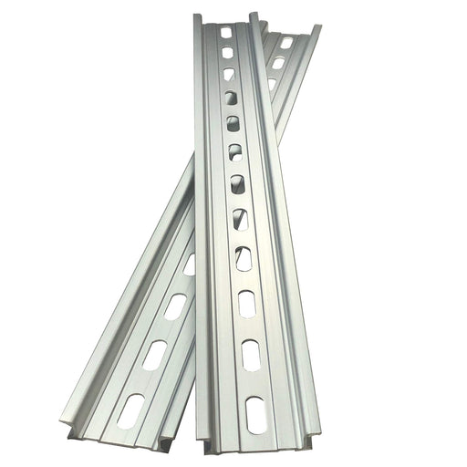 Aluminium DIN Rail - 6.1 x 14.8mm holes from PMD Way with free delivery