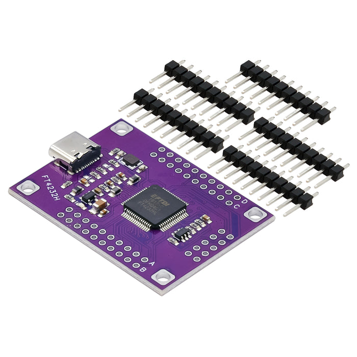 FT4232 Four Channel USB C to UART/SPI/I2C/JTAG/RS232/RS485/RS422 Module from PMD Way with free delivery