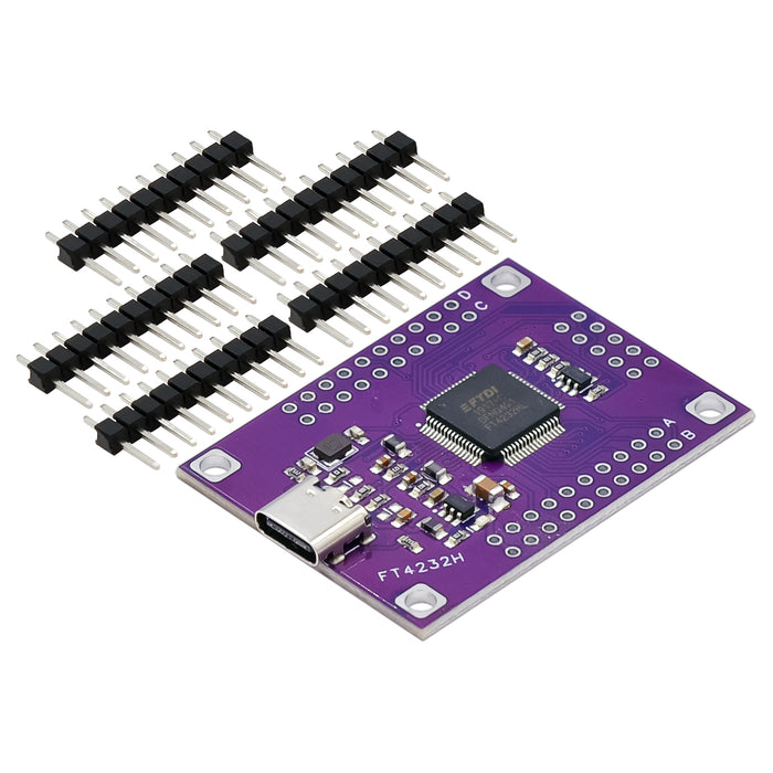 FT4232 Four Channel USB C to UART/SPI/I2C/JTAG/RS232/RS485/RS422 Module from PMD Way with free delivery