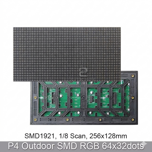P4 Outdoor RGB Full Color SMD1921 64x32 RGB LED Matrix Panel from PMD Way with free delivery