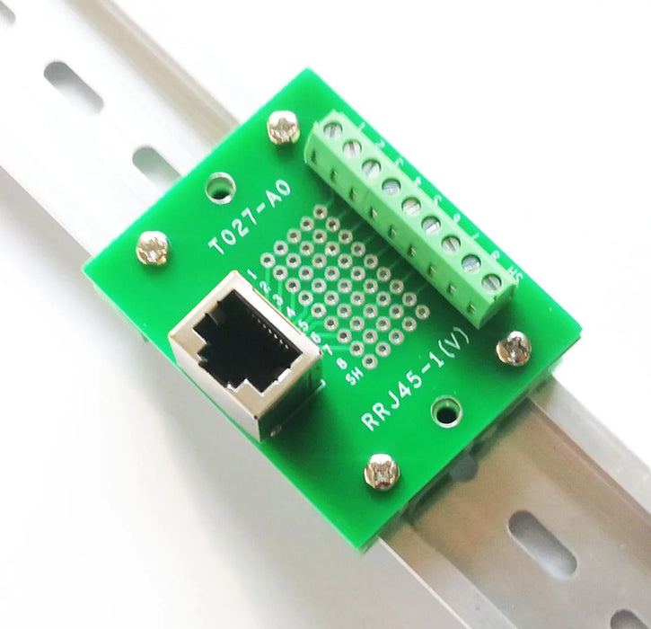 Useful RJ45 8P8C 1-Way Buss DIN Rail Terminal Block Breakout Board from PMD Way with free delivery