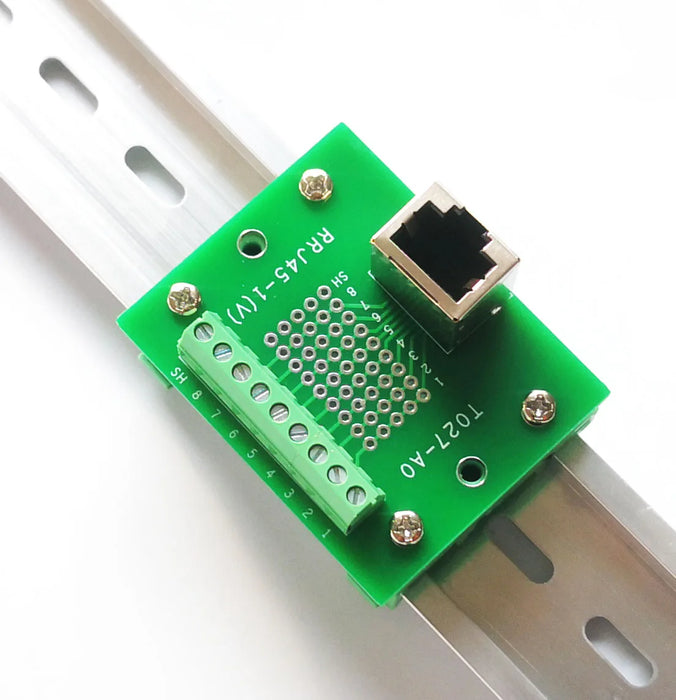 Useful RJ45 8P8C 1-Way Buss DIN Rail Terminal Block Breakout Board from PMD Way with free delivery