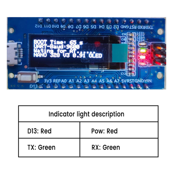 Arduino Nano-compatible with OLED Display from PMD Way with free delivery