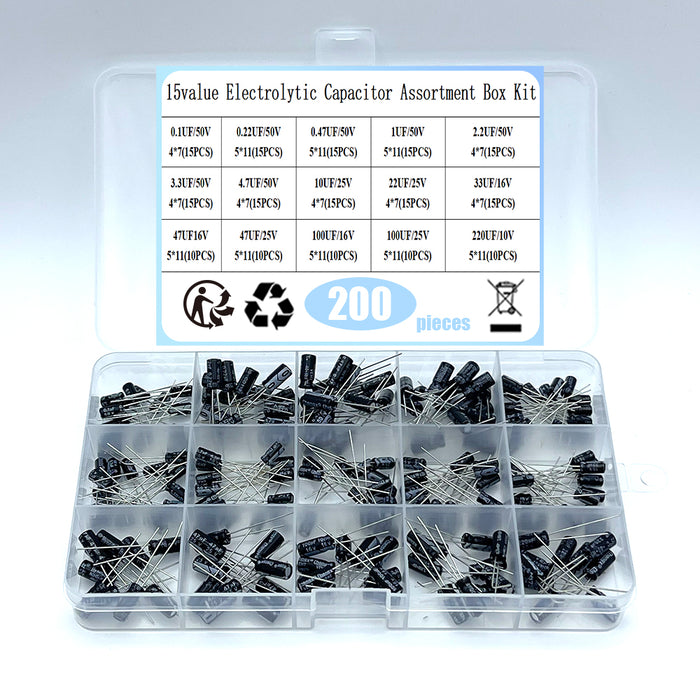 Assorted Electrolytic Capacitor Packs from PMD Way with free delivery