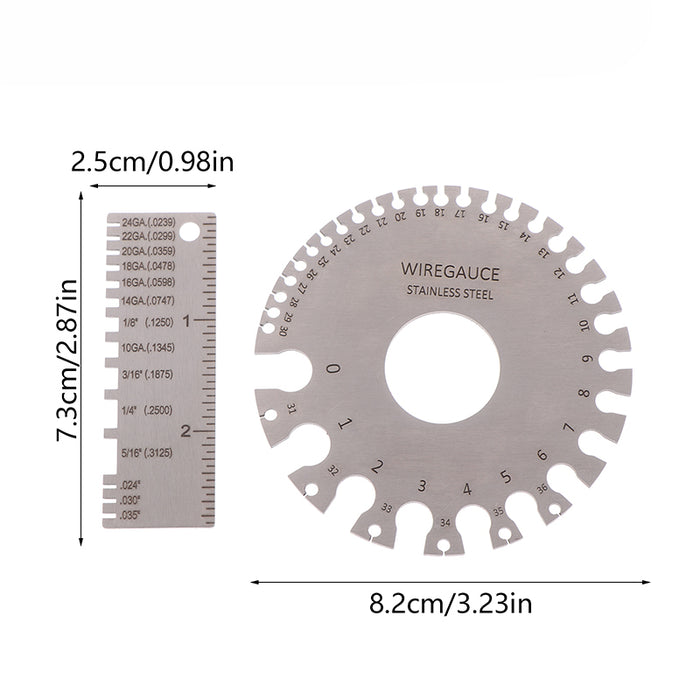 Wire Gauge AWG Measurement Rulers from PMD Way with free delivery