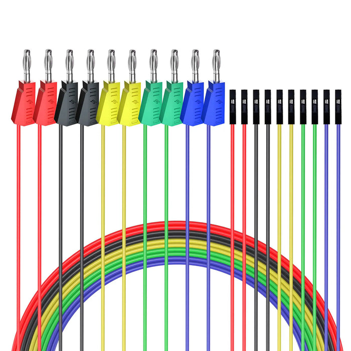 Stackable Banana Plug to Inline Female Silicone Jumper Cables from PMD Way with free delivery