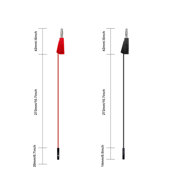 Stackable Banana Plug to Inline Female Silicone Jumper Cables from PMD Way with free delivery