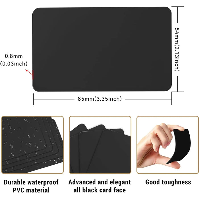 Matte Black 13.56MHz Rewriteable NFC RFID Cards from PMD Way with free delivery