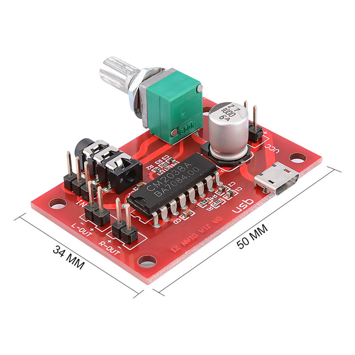 Mini Amplifier Breakout Board 2 x 2.4W Class AB with Volume Control