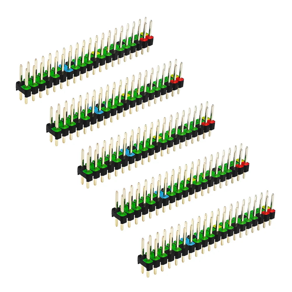 Colour Coded GPIO Headers for Raspberry Pi Zero - 5 Pack from PMD Way with free delivery