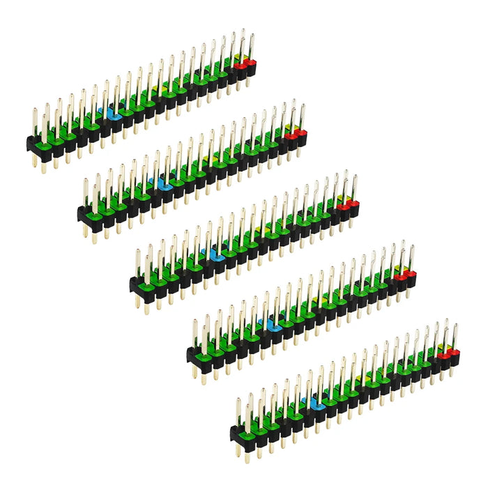 Colour Coded GPIO Headers for Raspberry Pi Zero - 5 Pack from PMD Way with free delivery