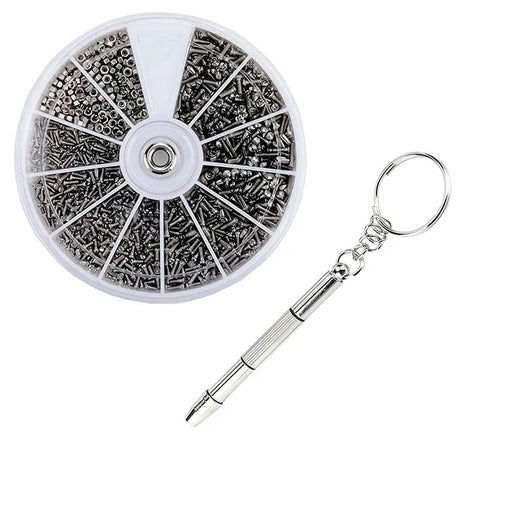 Eyeglass Repair Kit with Tiny Nuts Screws and Tools - 600 Pieces from PMD Way with free delivery
