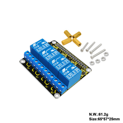 Four Channel Relay HAT for Raspberry Pi from PMD Way with free delivery