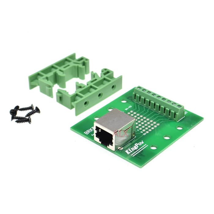 Useful RJ45 8P8C Horizontal 1-Way Buss DIN Rail Terminal Block Breakout Board from PMD Way with free delivery
