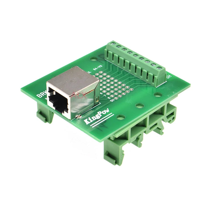 Useful RJ45 8P8C Horizontal 1-Way Buss DIN Rail Terminal Block Breakout Board from PMD Way with free delivery