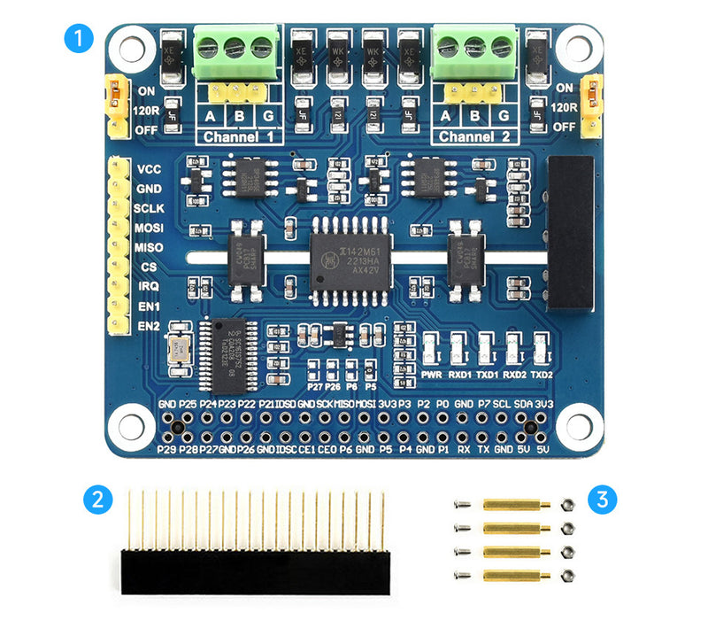 Isolated RS485 Expansion HAT for Raspberry Pi from PMD Way with free delivery