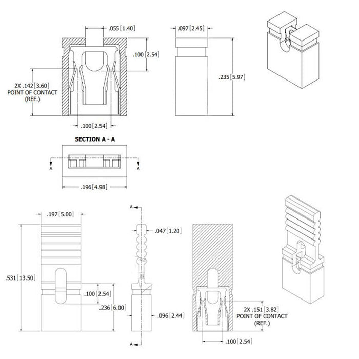 2.54mm Header Shunts - 50 Pack from PMD Way with free delivery