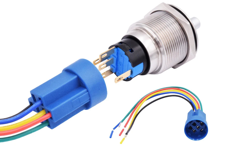 22mm Stainless Steel Latching Rotary Switch from PMD Way with free delivery