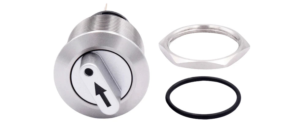 22mm Stainless Steel Latching Rotary Switch from PMD Way with free delivery