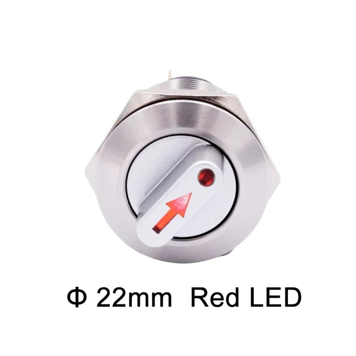 22mm Stainless Steel Latching Rotary Switch from PMD Way with free delivery