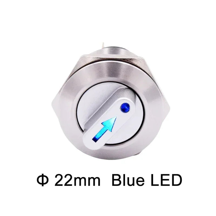 22mm Stainless Steel Latching Rotary Switch from PMD Way with free delivery